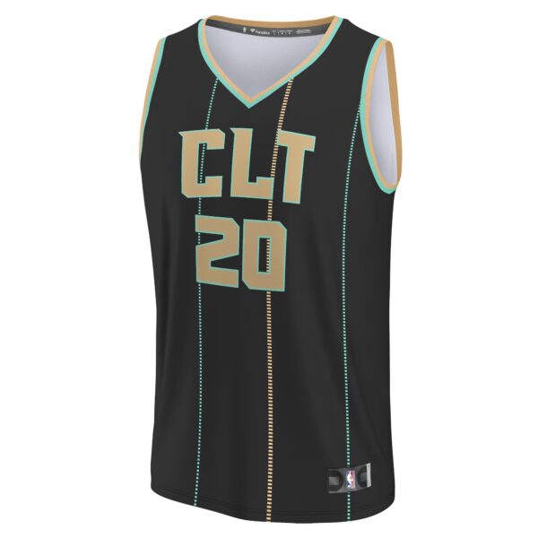 Gordon Hayward Charlotte Hornets Fanatics Youth Fastbreak Jersey - City Edition - Black
