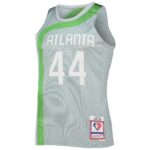 Pete Maravich Atlanta Hawks Mitchell & Ness 75th Anniversary 1971/72 Hardwood Classics Swingman Jersey - Silver