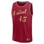 Donovan Mitchell Cleveland Cavaliers Fanatics Fast Break Jersey - Wine - City Edition