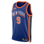 RJ Barrett 9 New York Knicks 2023/24 City Edition Swingman Jersey - Blue