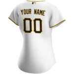 Pittsburgh Pirates  Women's Home Replica Custom Jersey - White