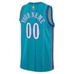 Charlotte Hornets Hardwood Classic Edition Swingman Custom Jersey - Teal