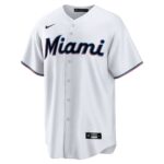 Miami Marlins  Home Blank Replica Jersey - White
