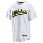 Dany Jimu00c3u00a9nez Oakland Athletics  Home  Replica Player Jersey - White