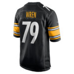Renell Wren 79 Pittsburgh Steelers Men Game Jersey - Black