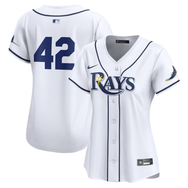 Tampa Bay Rays 2024 Jackie Robinson Day Home Limited Women Jersey - White
