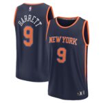 RJ Barrett New York Knicks Fanatics Fast Break Replica Player Jersey - Statement Edition - Navy