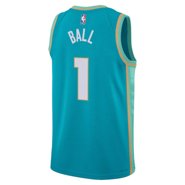 LaMelo Ball 1 Charlotte Hornets 2023/24 City Edition Swingman Jersey - Teal