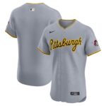 Pittsburgh Pirates  Road Vapor Premier Elite Patch Jersey - Gray