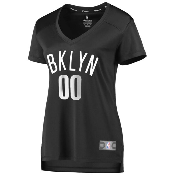 Brooklyn Nets Fanatics Women's Fast Break Replica Custom Jersey Charcoal - Statement Edition