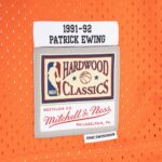 Patrick Ewing New York Knicks Mitchell & Ness Hardwood Classics 1991/92 Split Swingman Jersey - Blue/Orange