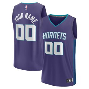 Charlotte Hornets Fanatics Fast Break Custom Jersey - Purple - Statement Edition