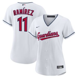 Jose Ramirez Cleveland Guardians  Women's Home Replica Player Jersey - White