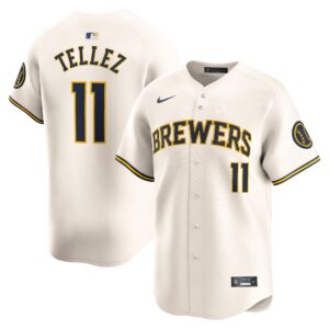 Rowdy Tellez Milwaukee Brewers  Home Limited Player Jersey - Cream