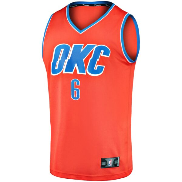 Jaylin Williams Oklahoma City Thunder Fanatics Youth Fast Break Replica Player Jersey - Statement Edition - Orange
