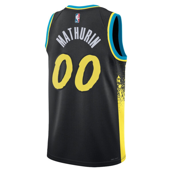 Bennedict Mathurin 00 Indiana Pacers 2023/24 City Edition Swingman Jersey - Black