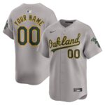 Oakland Athletics  Away Limited Custom Jersey - Gray