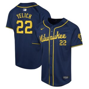 Christian Yelich Milwaukee Brewers  Youth Alternate Limited Player Jerseyu00c2u00a0u00e2u20acu201c Navy