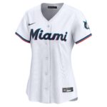 Miami Marlins  Women's #1 Mom Home Limited Jersey - White