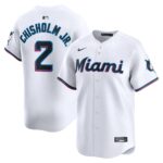 Jazz Chisholm Jr. Miami Marlins  Youth Home Limited Player Jersey - White