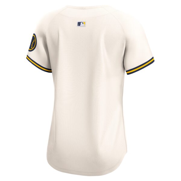 Milwaukee Brewers  Women's Home Limited Jersey - Cream