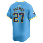 Willy Adames 27 Milwaukee Brewers City Connect Limited Men Jersey - Powder Blue
