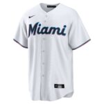 Jesu00c3u00bas Luzardo Miami Marlins  Home  Replica Player Jersey - White
