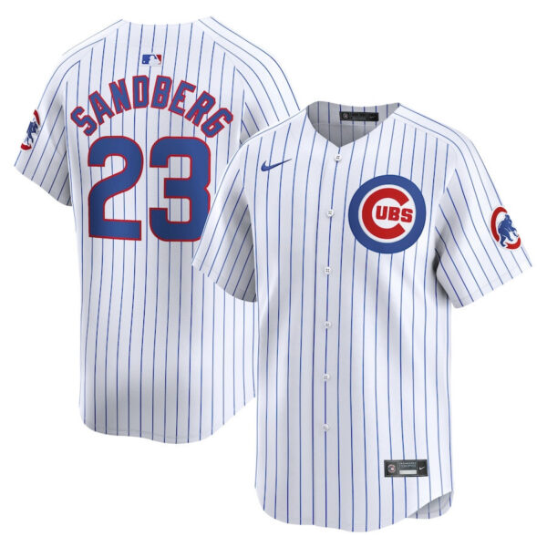 Ryne Sandberg 23 Chicago Cubs Home Limited Player Men Jersey - White