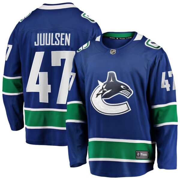 Noah Juulsen Vancouver Canucks Fanatics Home Premier Breakaway Player Jersey - Blue