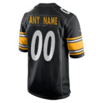 Pittsburgh Steelers 2023 Playoffs Iconic Game Men Custom Jersey - Black