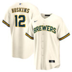 Rhys Hoskins Milwaukee Brewers  Home Replica Player Jersey - Cream
