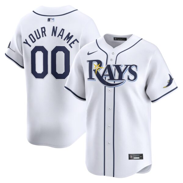 Tampa Bay Rays  Youth Home Limited Custom Jersey - White