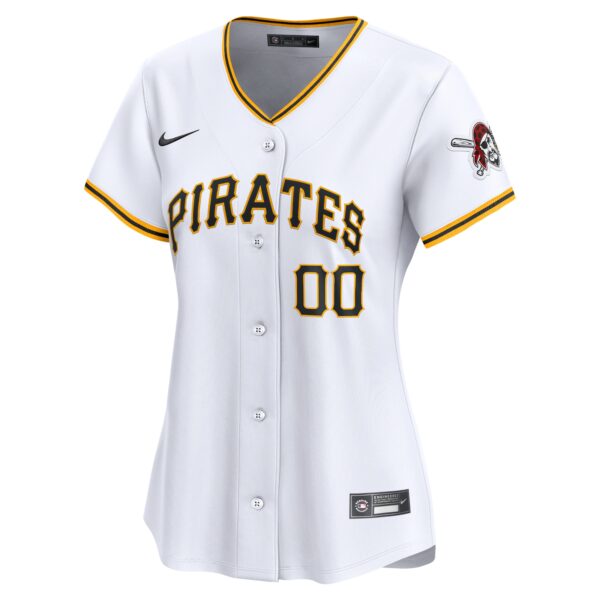 Pittsburgh Pirates  Women's Home Limited Custom Jersey - White