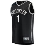 Mikal Bridges Brooklyn Nets Fanatics Big & Tall Fast Break Player Jersey - Black - Icon Edition