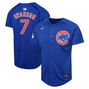 Dansby Swanson 7 Chicago Cubs Alternate Limited YOUTH Jersey - Royal