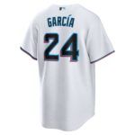 Avisau00c3u00adl Garcu00c3u00ada Miami Marlins  Home  Replica Player Jersey - White