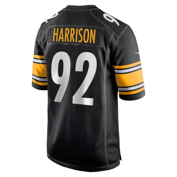 James Harrison 92 Pittsburgh Steelers Men Retired Game Jersey - Black