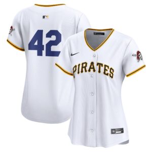 Pittsburgh Pirates  Women's 2024 Jackie Robinson Day Home Limited Jerseyu00c2u00a0u00e2u20acu201c White