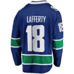 Sam Lafferty Vancouver Canucks Fanatics Home Premier Breakaway Player Jersey - Blue