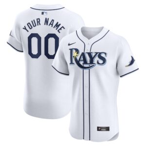 Tampa Bay Rays  Home Elite Custom Jersey - White