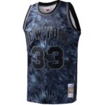 Patrick Ewing New York Knicks Mitchell & Ness Hardwood Classics 1991/92 Tie-Dye Swingman Jersey - Black