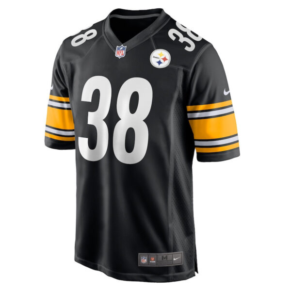 Caleb Johnson 38 Pittsburgh Steelers Game Men Jersey - Black