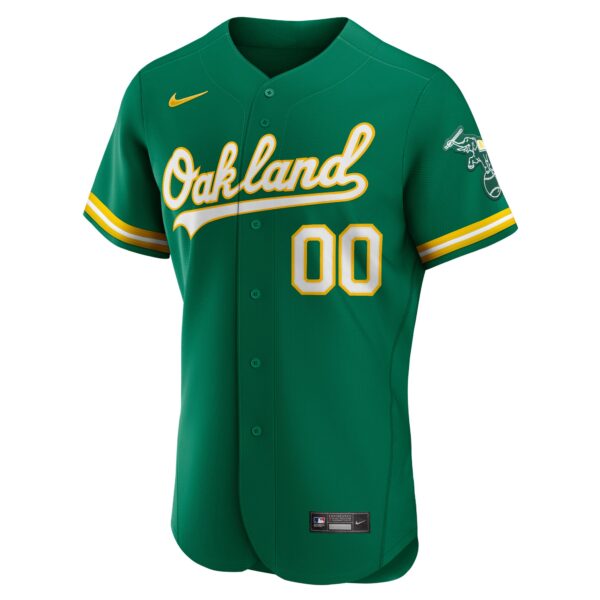 Oakland Athletics  Alternate Authentic Custom Jersey - Kelly Green