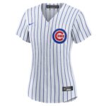 Dansby Swanson Chicago Cubs  Women's Home Replica Player Jersey - White/Royal