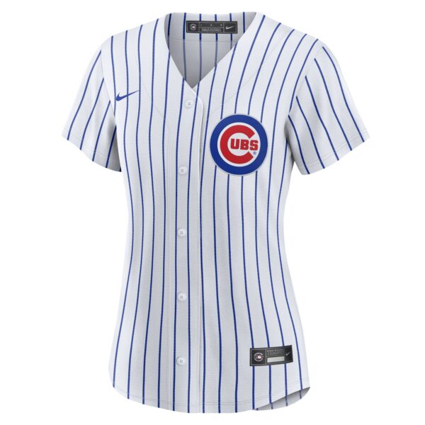 Dansby Swanson Chicago Cubs  Women's Home Replica Player Jersey - White/Royal