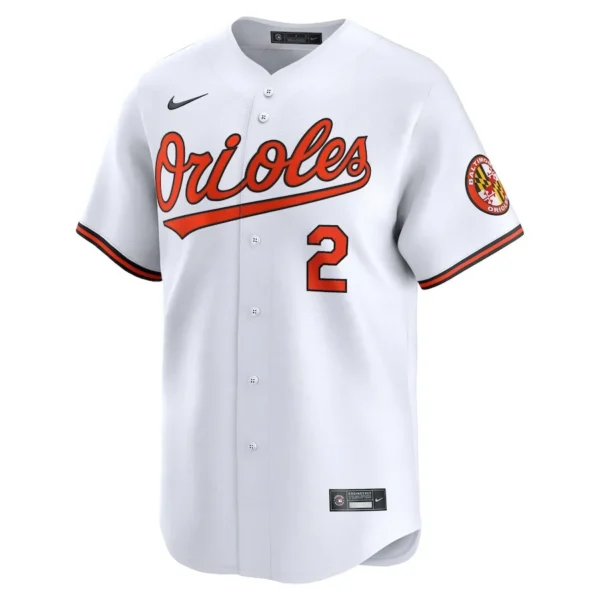 Gunnar Henderson 2 Baltimore Orioles Home Limited Player Men Jersey - White