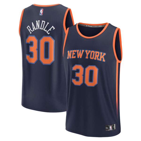 Julius Randle New York Knicks Fanatics Fast Break Replica Player Jersey - Statement Edition - Navy