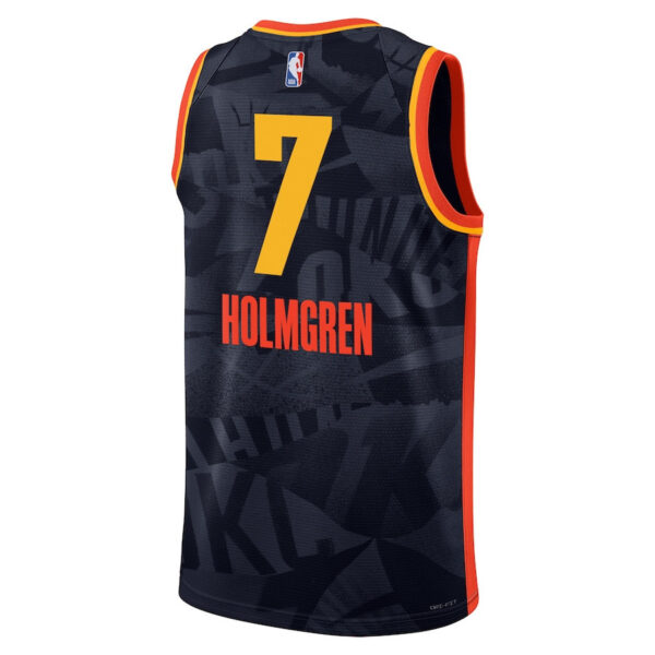 Chet Holmgren 7 Oklahoma City Thunder 2023/24 City Edition Swingman Jersey - Navy