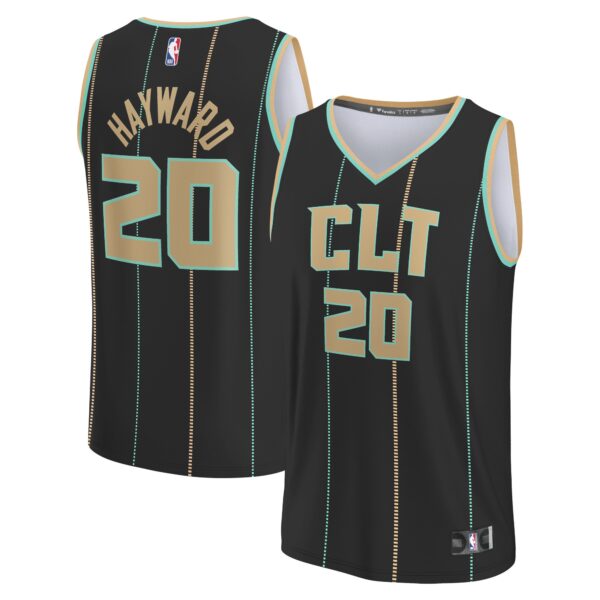 Gordon Hayward Charlotte Hornets Fanatics Fastbreak Jersey - City Edition - Black