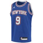 RJ Barrett New York Knicks Jordan Brand Youth 2020/21 Swingman Player Jersey - Statement Edition - Blue
